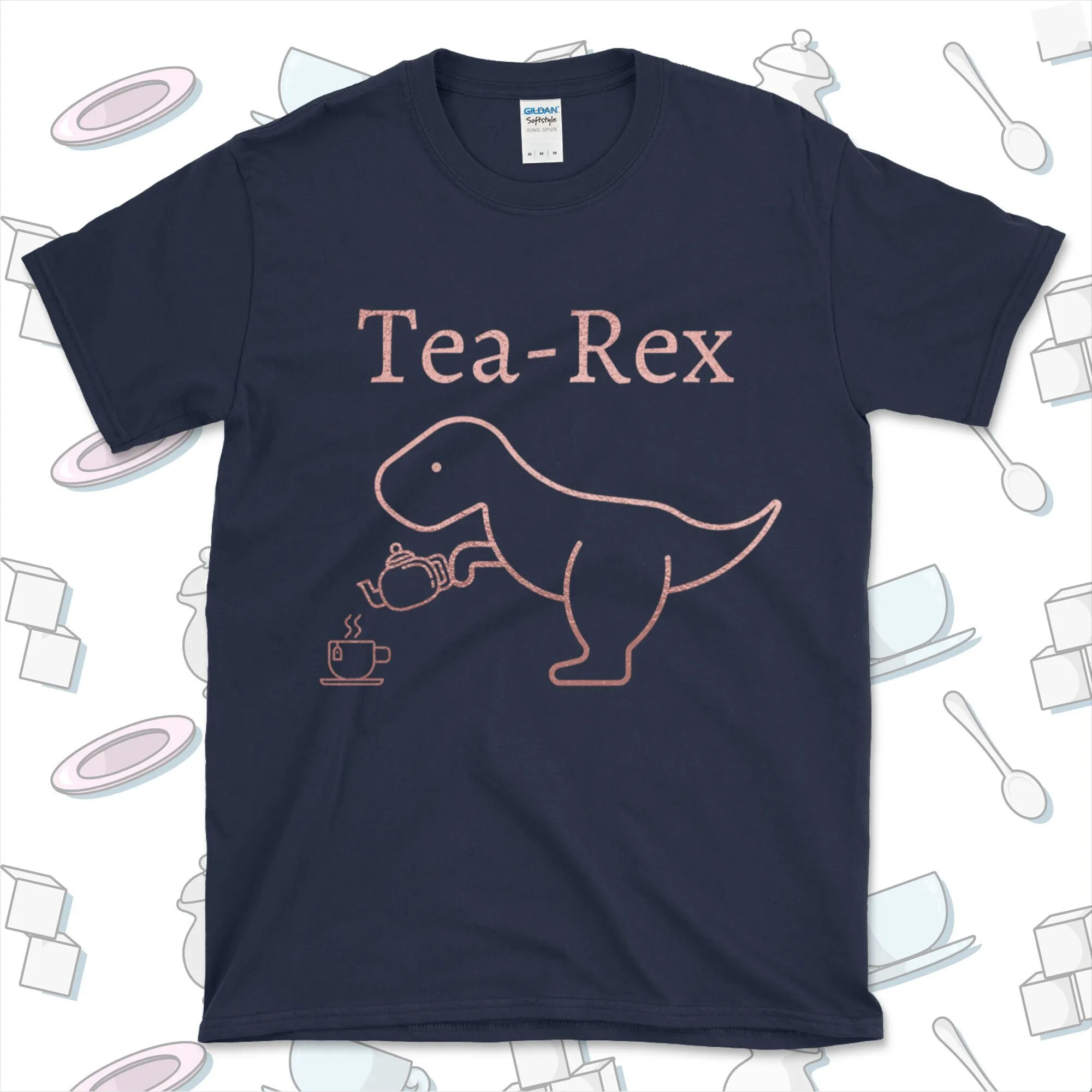 Tea Rex Ladies T Shirt Womens Funny Jurassic Dinosaur Girlfriend Wife Sister Christmas Birthday Present Mom Mum Daughter Uk