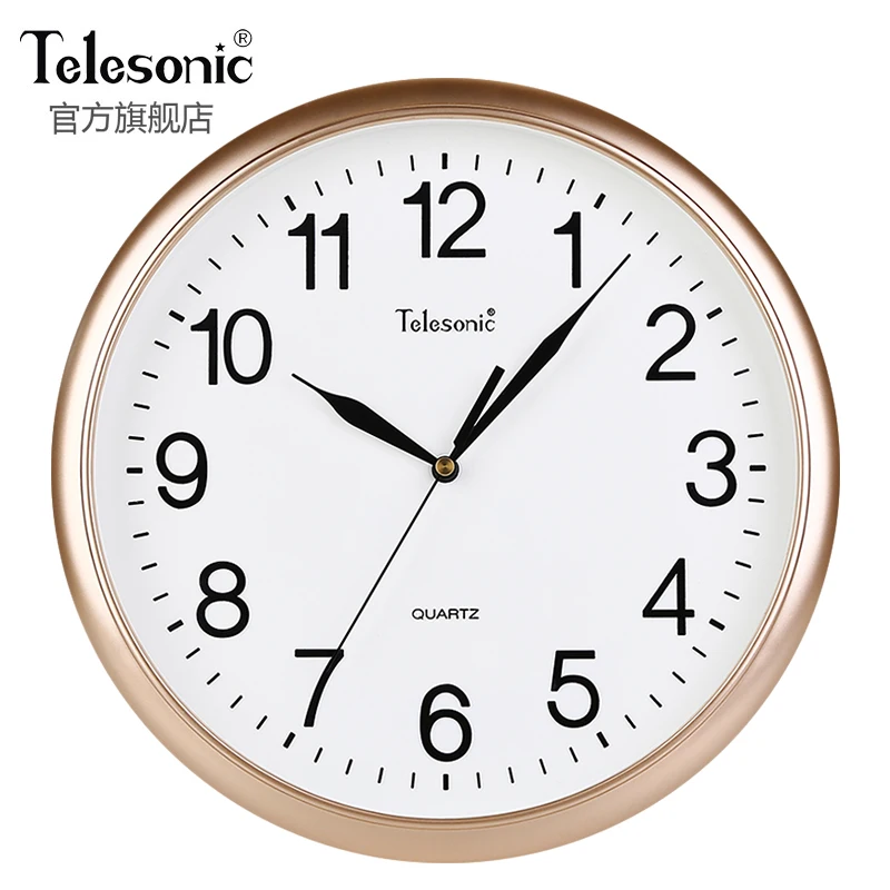 

TELESONIC/Uranus Настенные часы для гостиной Простые стильные часы для спальни Столовая Современные кварцевые часы