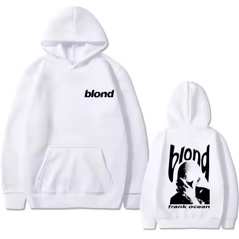 Frank Hip Hop Oversized Tshirt Ocean Vintage Hoodie Blond Fashion Popular Music Singer R&amp;B Sweatshirt Men Women Casual Hoodies