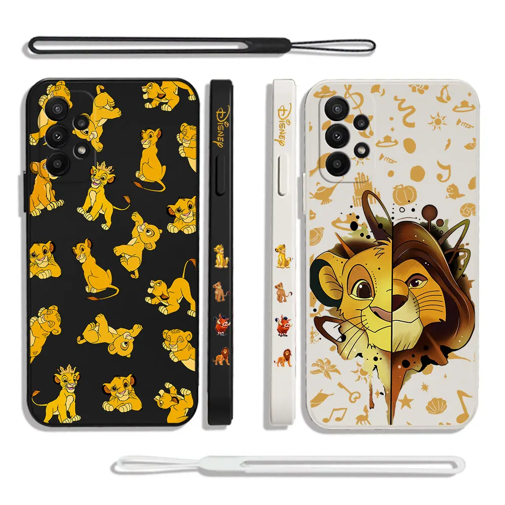 he Lion King Disneys Hot Simba Case For OPPO Realme 11 10 9 9i Pro Plus C55 C53 C35 C33 C30 C20 C21Y 4G 5G Cover With Hand Strap