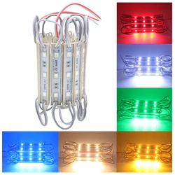 2023 New 12v LED Modules String SMD 5054 20pcs 3LED Waterproof IP65 Pre-soldered Mini Board White Red Green Pixel Strip Lights