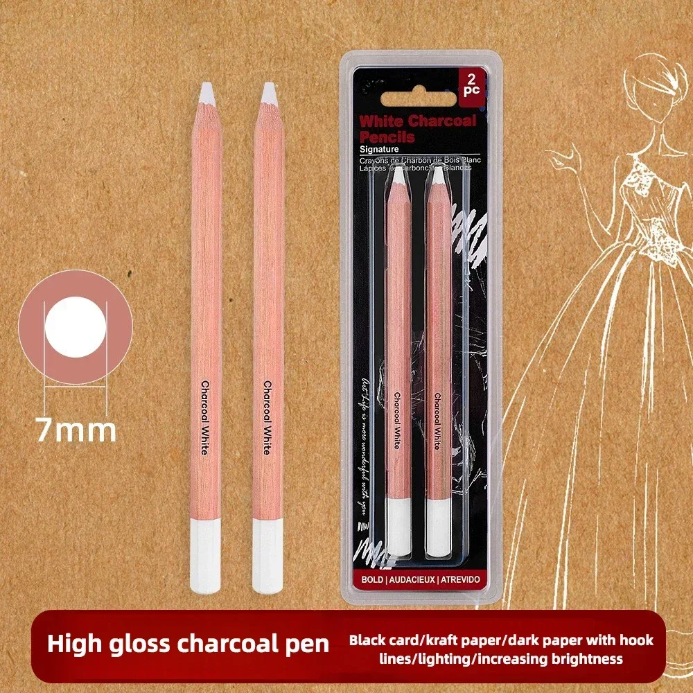3 pcs set Premium Sketching Pencils Set for Artists - Charcoal Pencils for Sketching, Drawing, and Shading-Rich, Vibrant Shades
