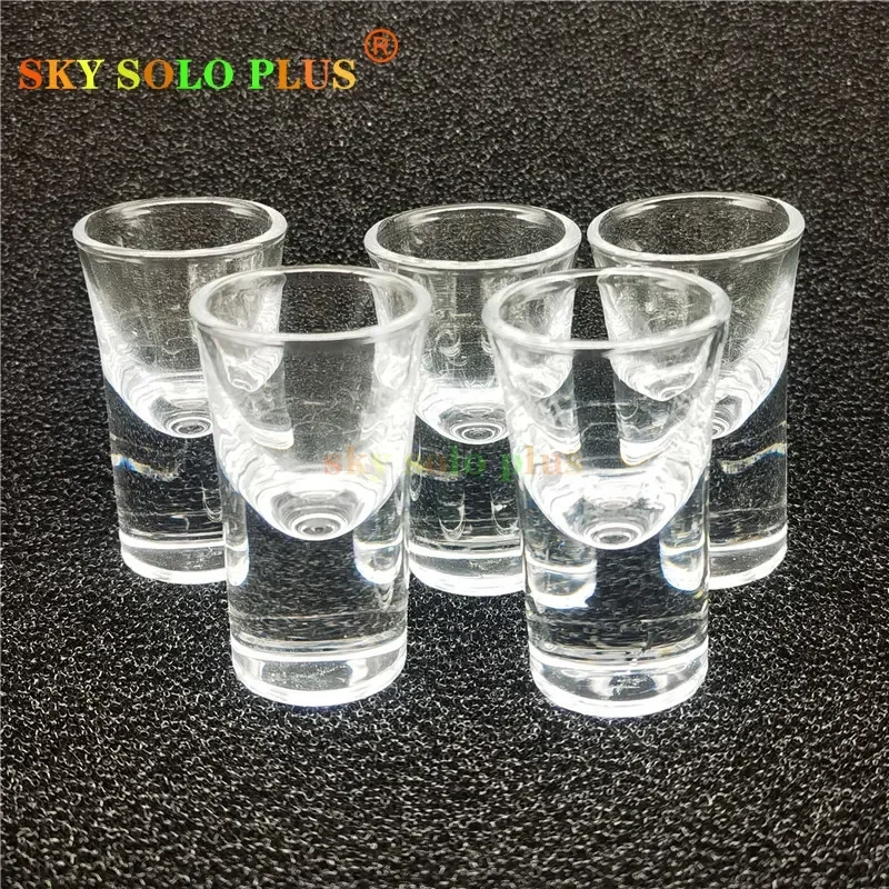 Authentic SKY SOLO PLUS 5PCS SHOT GLASS CUP High Borosilicate Bulb