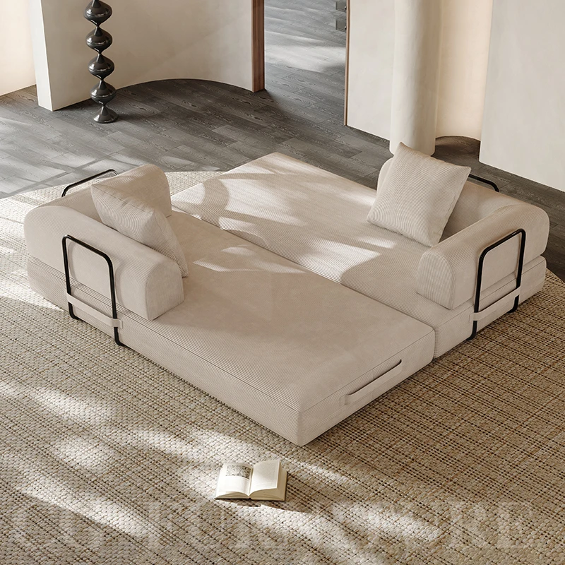

Adjustable Compression Sofa Couch Canape Set for Living Room Foldable Lit Bed for Apartment Modular Sectional Vacuum Compression
