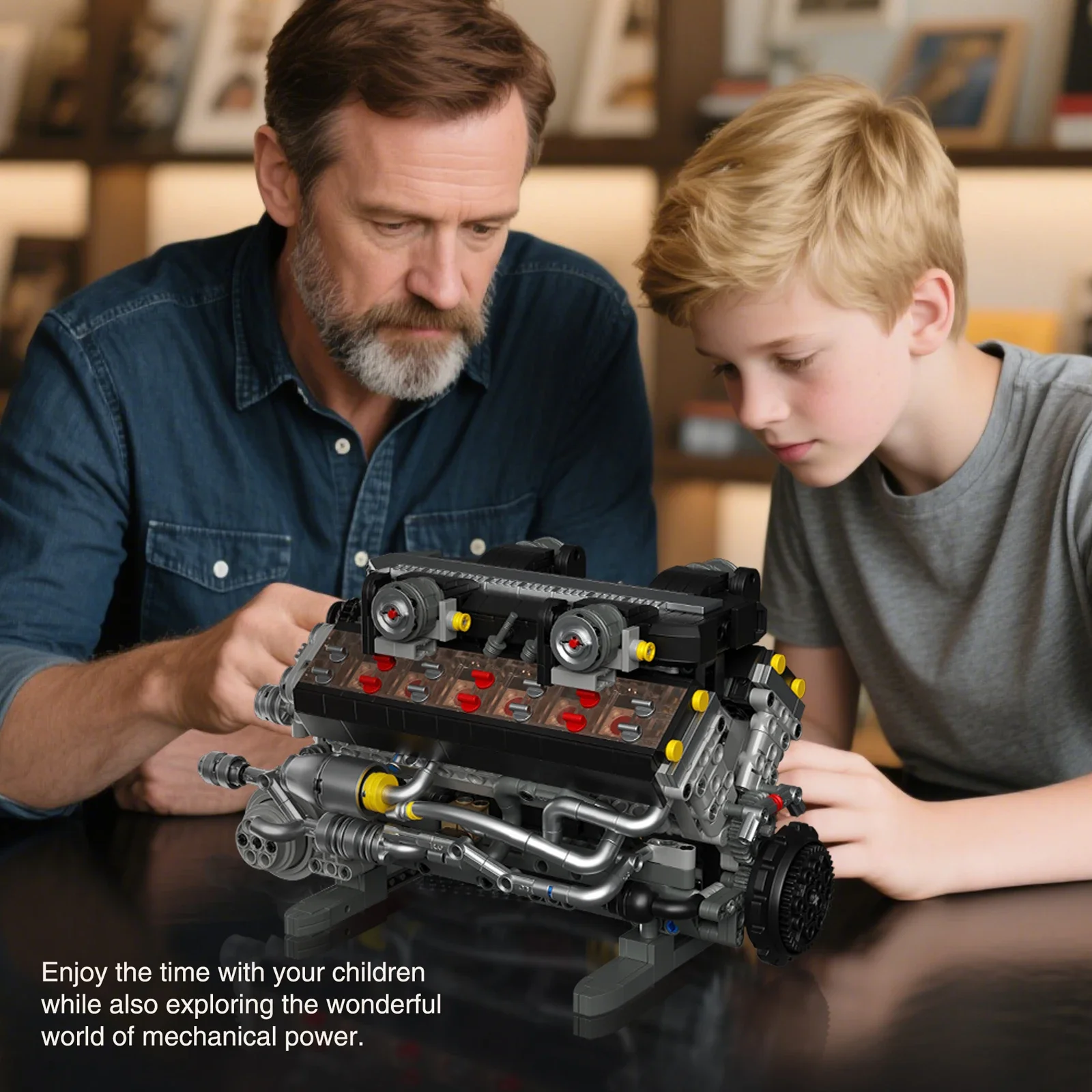 1409 pçs moc supercar v12 modelo de motor blocos de construção kit montagem técnica tijolo brinquedos meninos haste criativa educacional presente natal