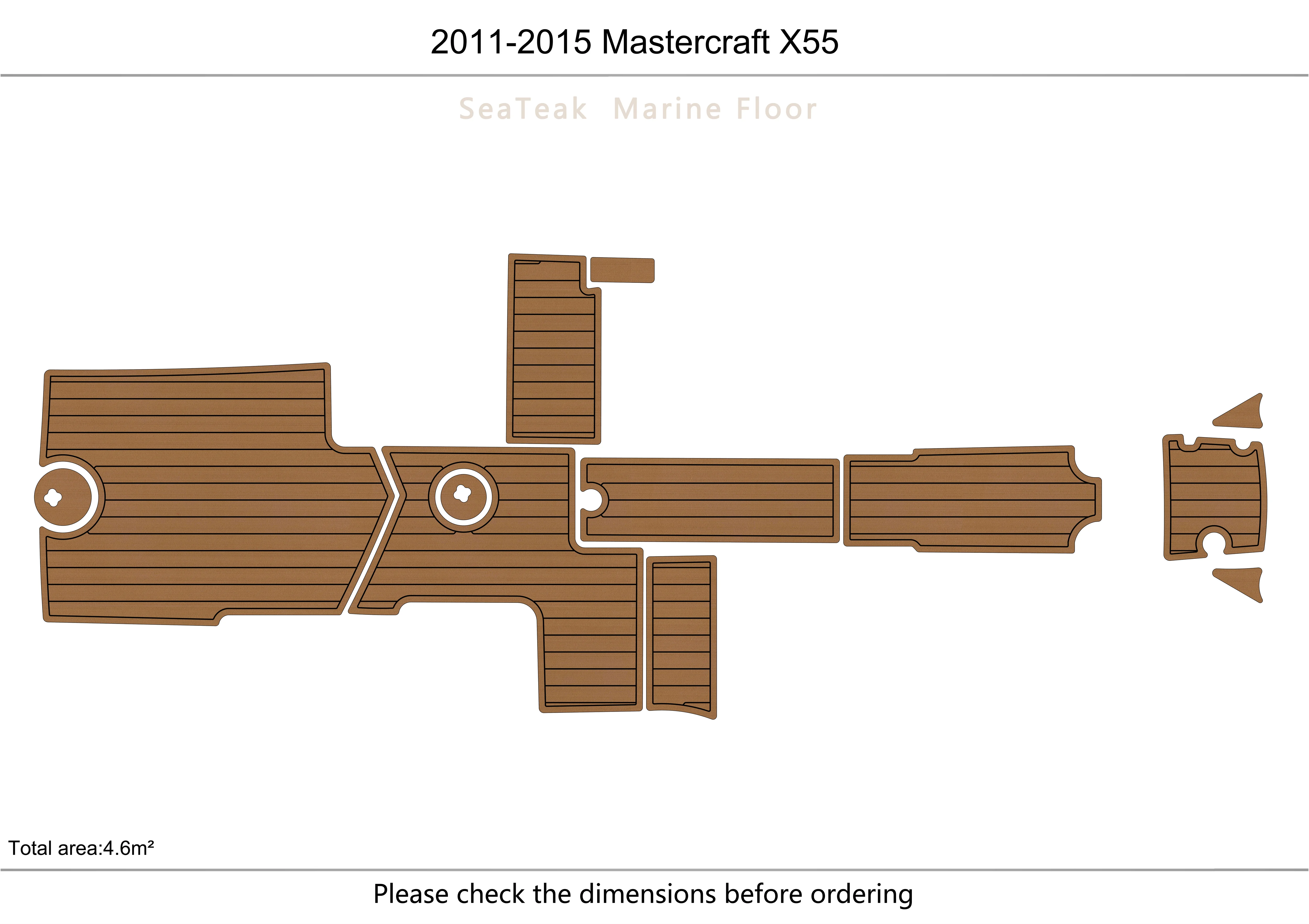 2011-2015mastercraft x55 Cockpit  bow 1/4