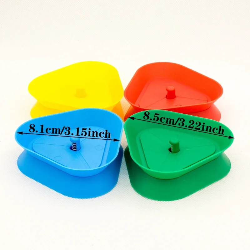 4pcs/set Triangle Playing Card Holder Lazy Poker Stand Board Game Cards Holder For Kids Seniors Free Your Hands