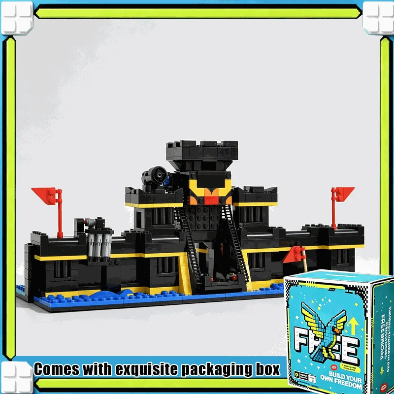 1711PCS Retro Arcade Fortress Building Blocks Classic Pixel Game Alternate Castle Model Custom Puzzle DIY Assembly Display Gift