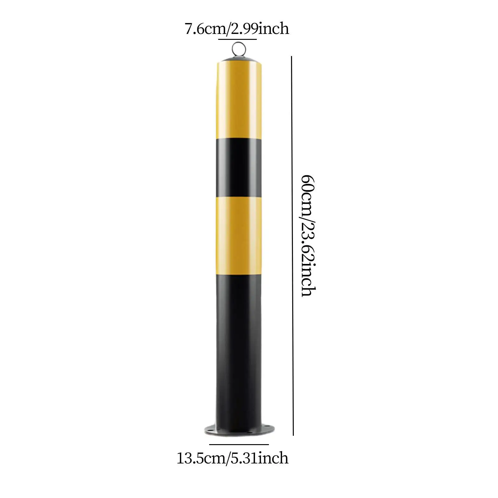 Bollard Post 24\' H Parking Barrier for Street lanes Hotels Supermarkets