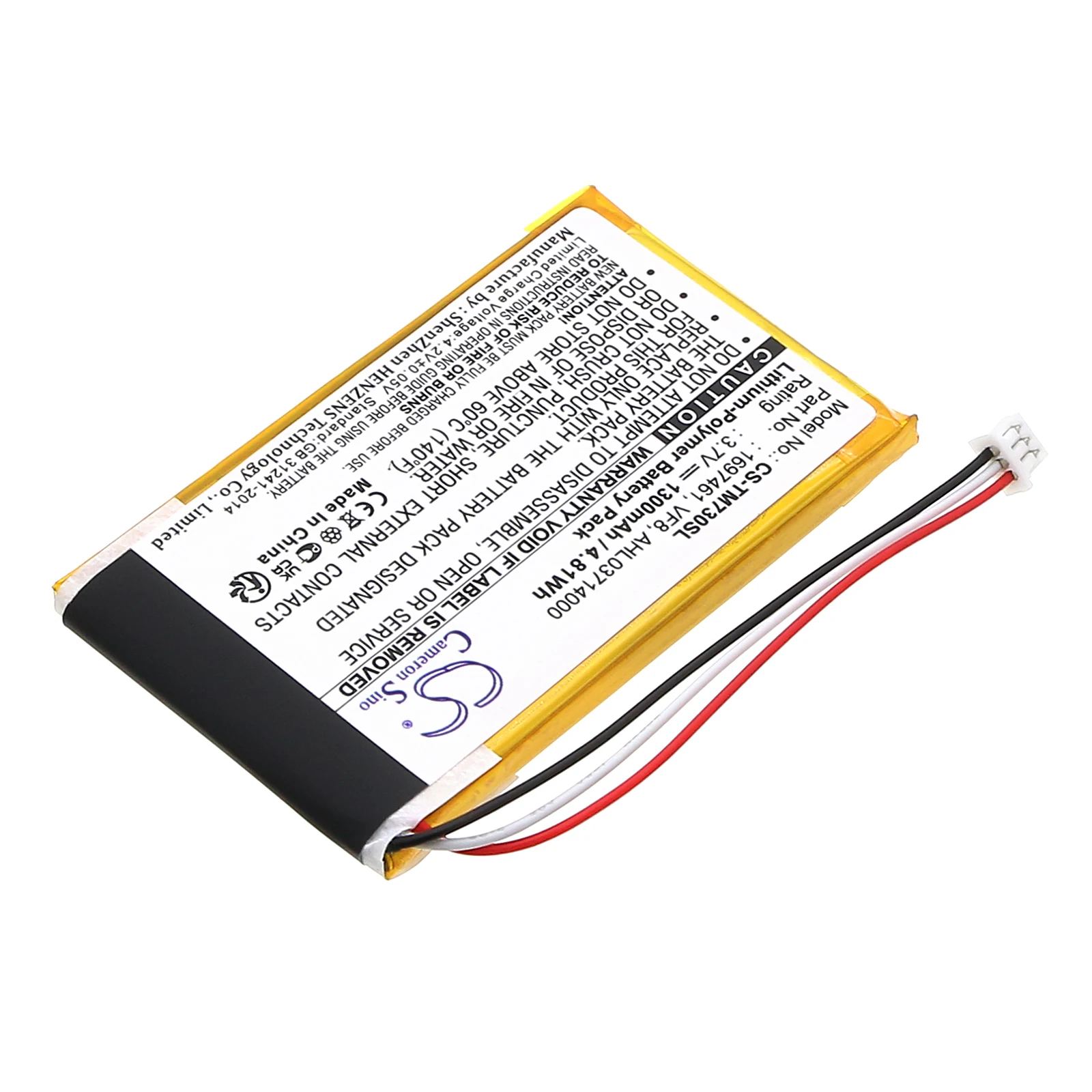 3.7V 1300mAh Battery AHL03714000, VF8,1697461 for TomTom Go 530 Live,Go 630,Go 630T,Go 720,Go 730,Go 730T,Go 930, Go 930T +TOOL