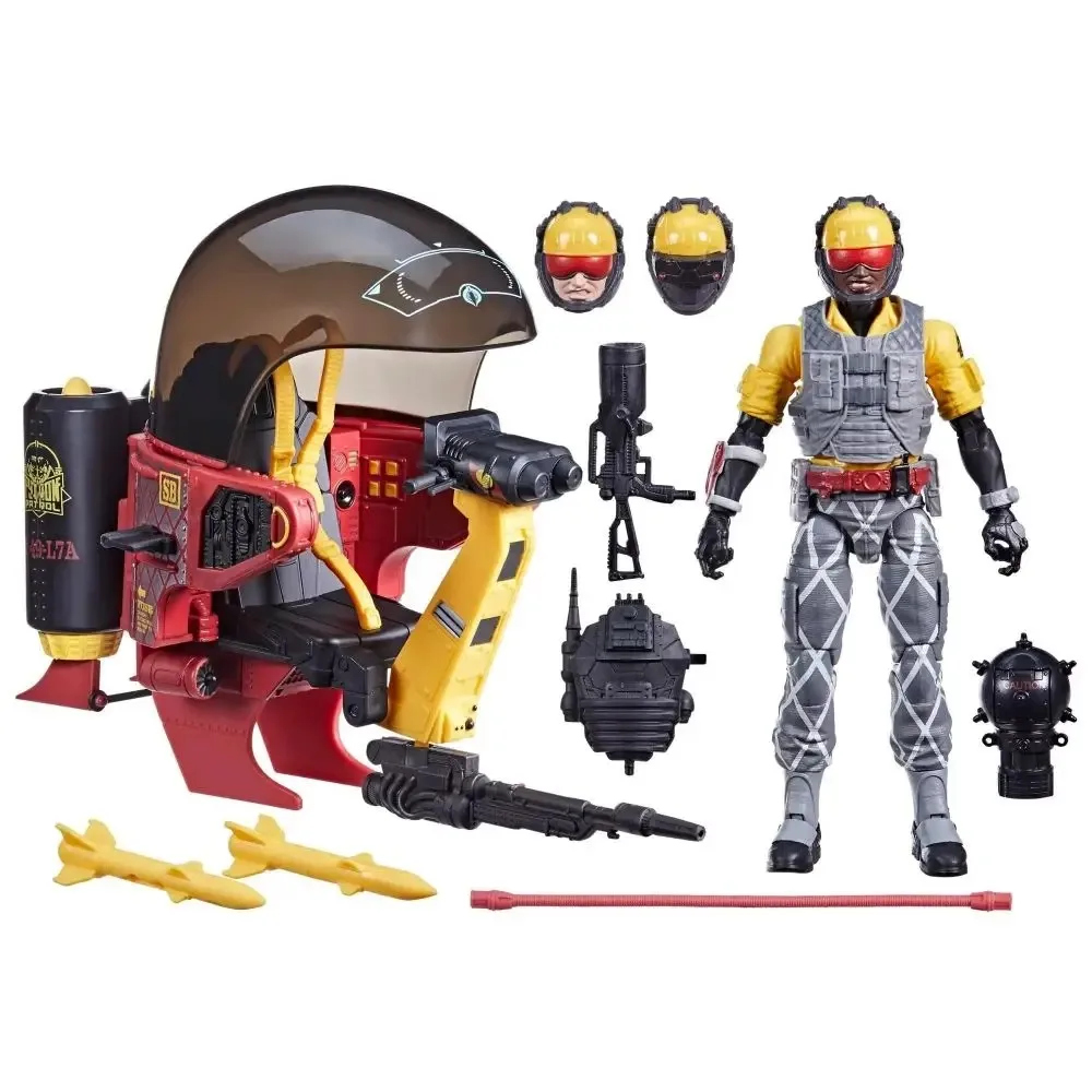 Origens Hasbro G.I. Joe Classified Series Anime Tele-Viper e Cobra Flight Pod Figuras de ação Brinquedos colecionáveis Presentes de feriado