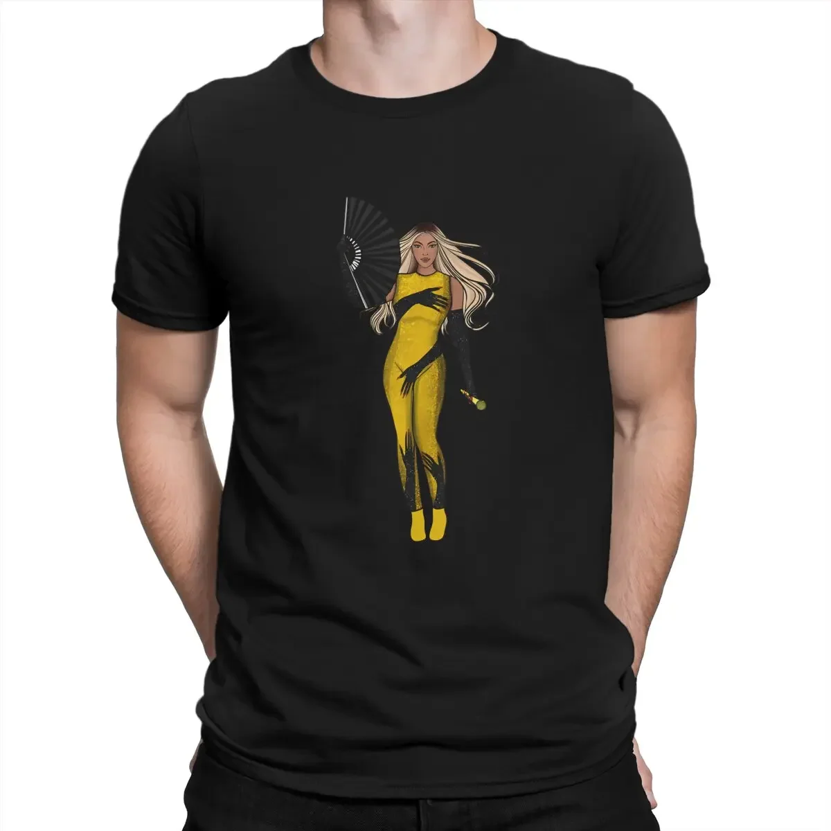 B-Beyoncé Singer Casual Cotton Tees Round Collar Short Sleeve T Shirts Beyoncé Fan Art T-Shirt for Men  Summer Clothes