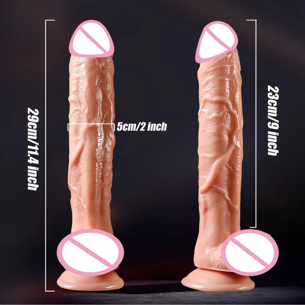 29CM Realistic Dildo with Suction Cup Adult Sex Toy For Men Women Soft Clitoris Vaginal Masturbators Penis Big Anal Dick