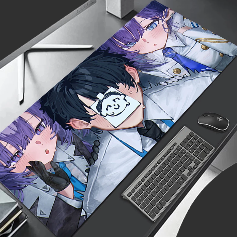 

Mousepad Blue Archive Yuuka Cartoon Pattern Gaming Mats Rubber Mouse Pad PC Accessories Desk Mat Table Mat Non Slip Keyboard Pad