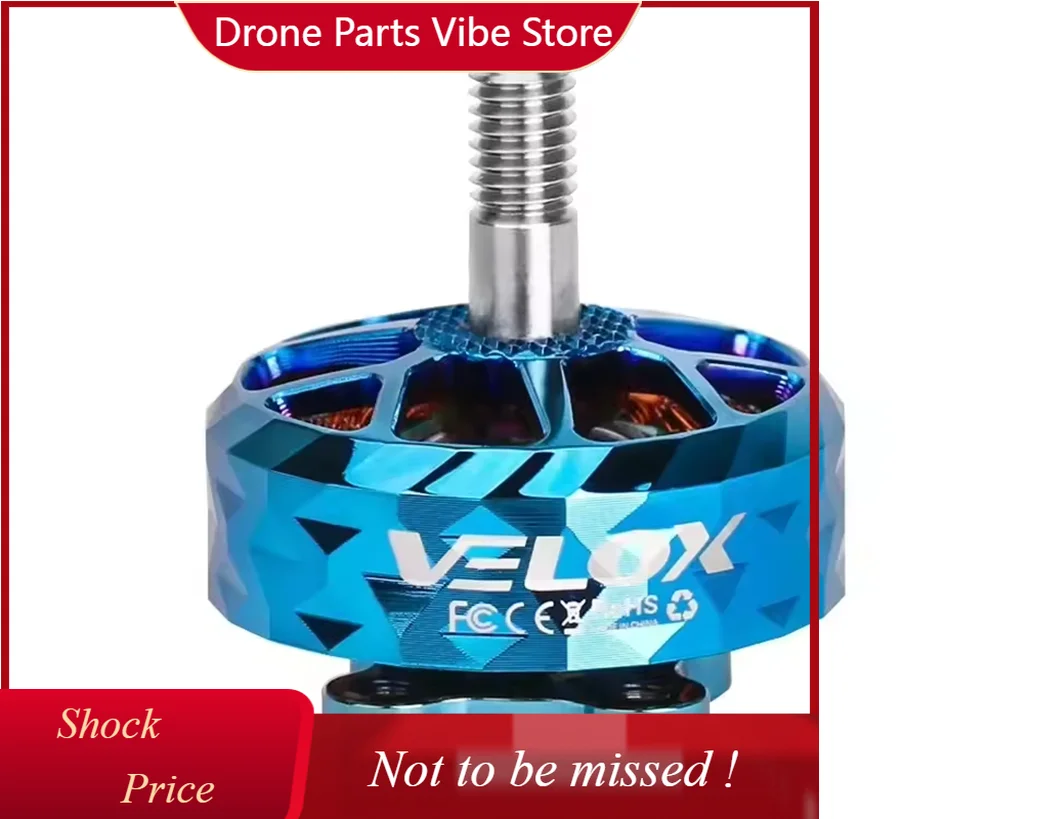 

DPT-Motor VELOX VELOCE V2207.5 V2 2250KV 4-5S 1950/1750KV 6S Brushless Motor 4mm Shaft Diameter for RC FPV Freestyle Drones Part