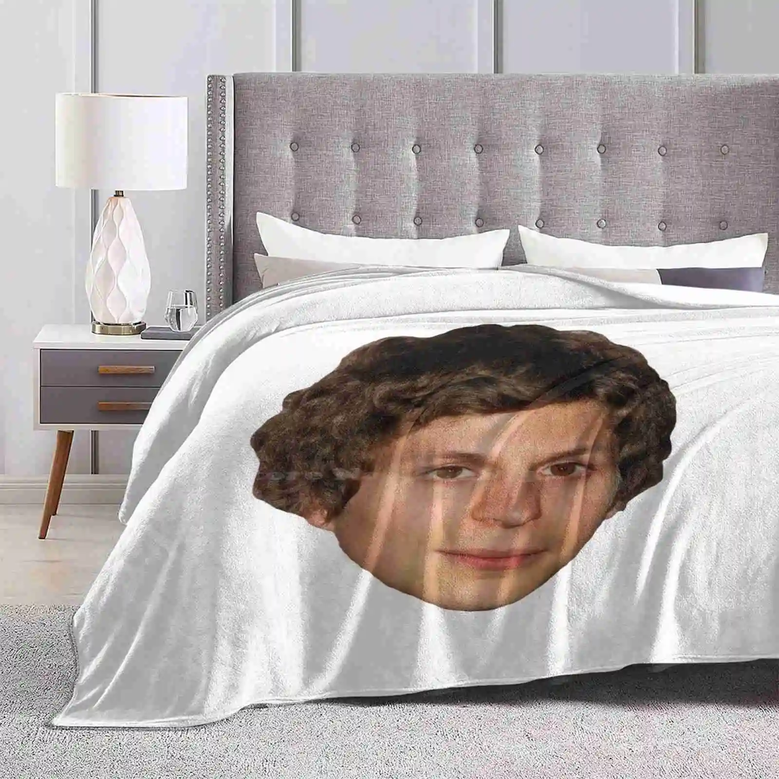 Micheal Cera Head Shaggy Throw Soft Warm Blanket Sofa/Bed/Travel Love Gifts Micheal Era Comedian Meme Vine Dank Scotty Pilgrim