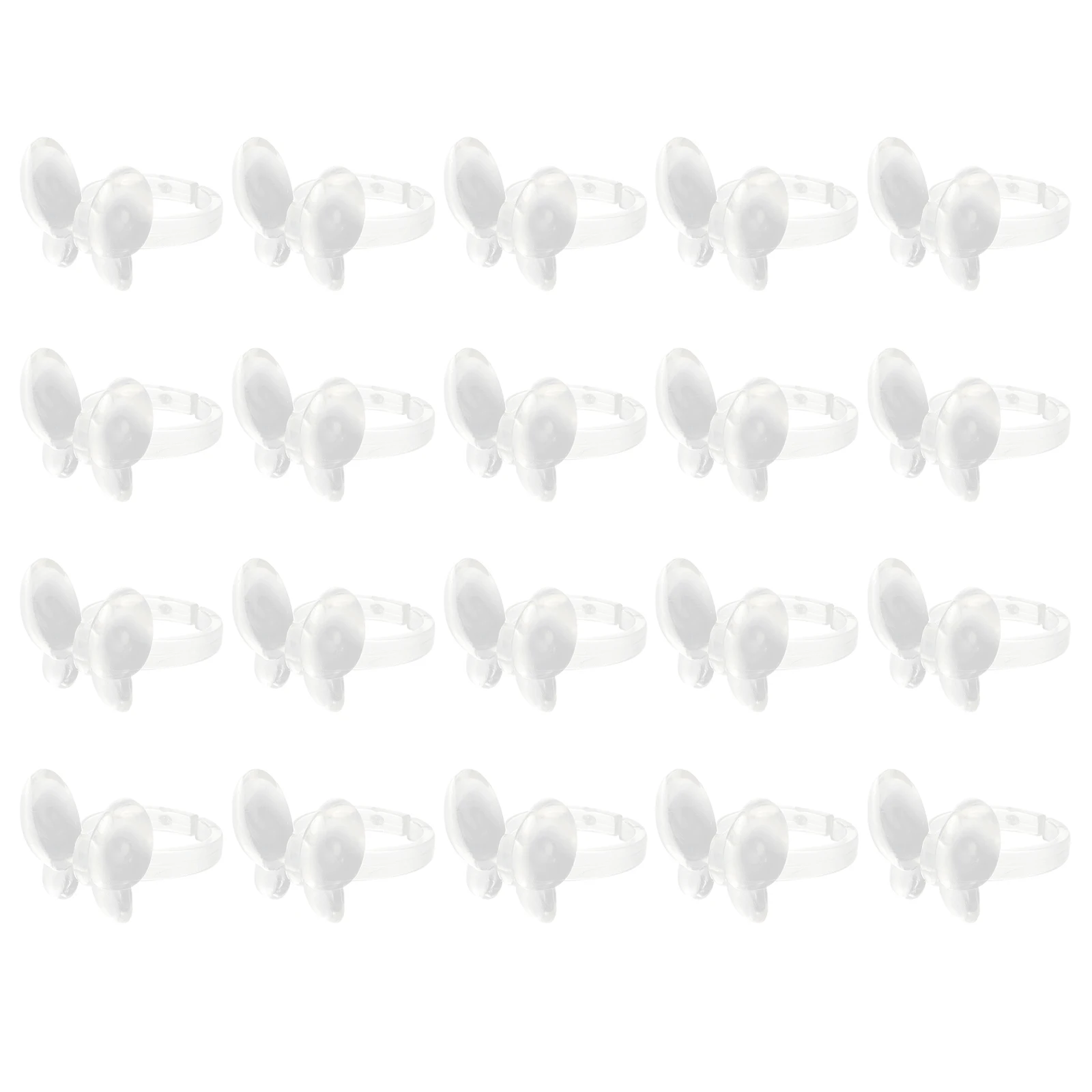 

50 Pcs Ring Display Stand Nail Holder Premium Material Butterfly Shape Photo Styling Fingernail Craft Displays Retail Store