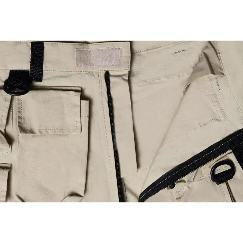 NIGO MR Multi-Pocket Workwear Outdoor Trousers White Vintage Fashion High Street Hip Hop Straight Leg Men's Clothing #NGTOP11263