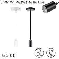 3M Led Base Pendant Lights E26 E27 Lamp Holder Socket 110V 220V Lamp E27 Base for DIY Retro Hanging Lamp Accessories