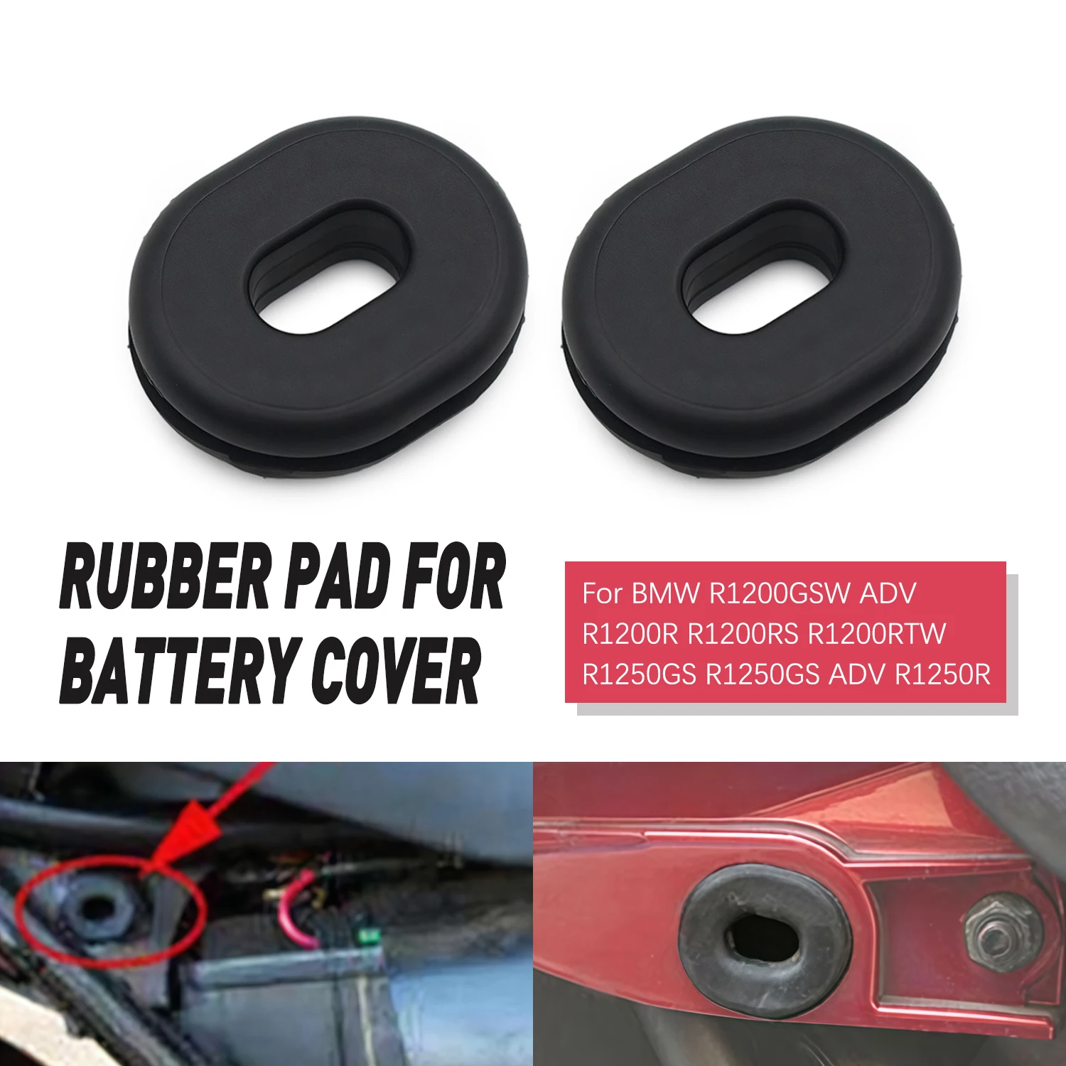 

Резиновая накладка на боковую часть батарейного отсека для BMW R1200GSW ADV R1200R R1200RS R1200RTW R1250GS R1250R K50 K52 K53 K54 61138532186