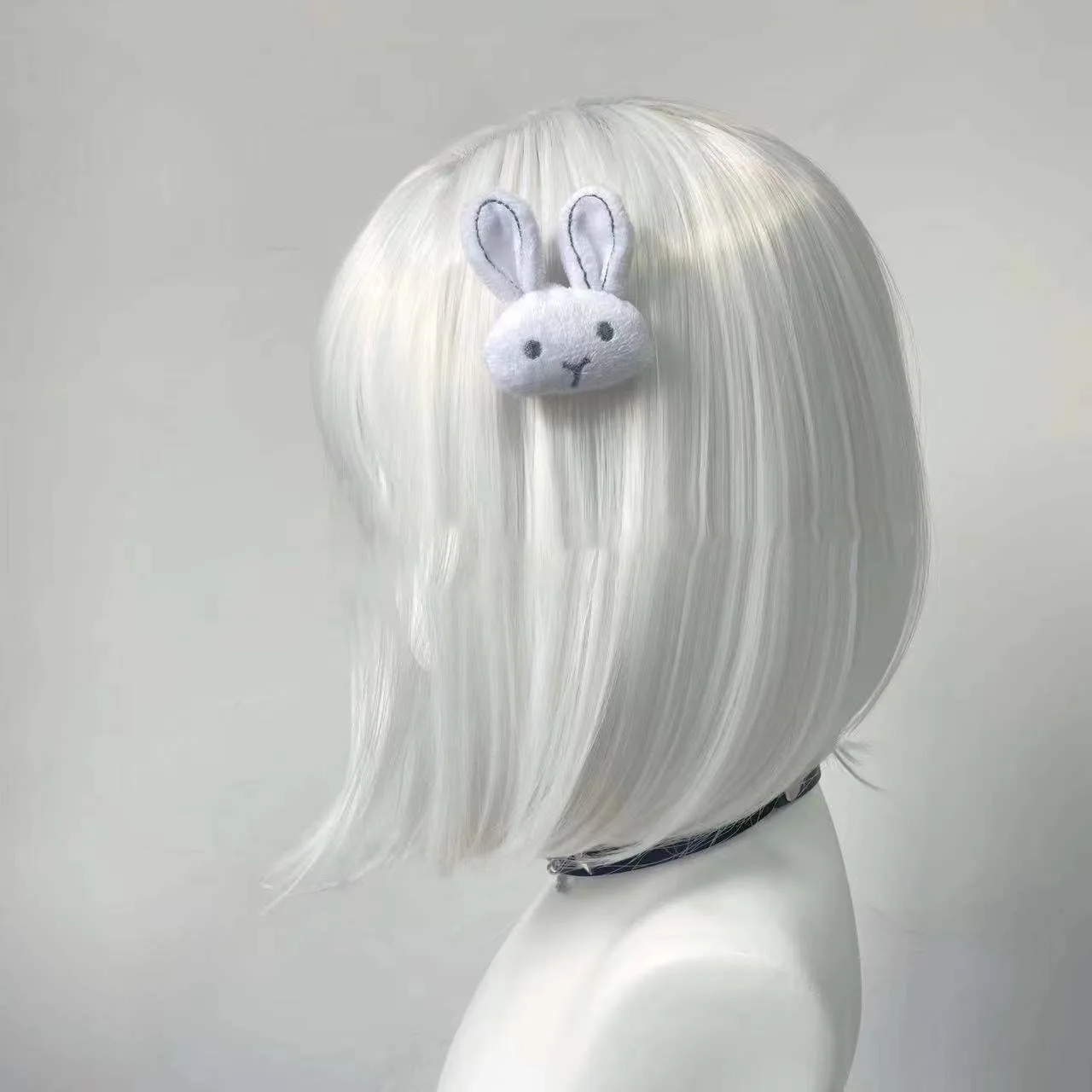 Pince à Cheveux en Forme de Lapin en Peluche pour Fille, Accessoire Japonais Cool et Doux, Y2K, Vêtements de Sauna, Lolita