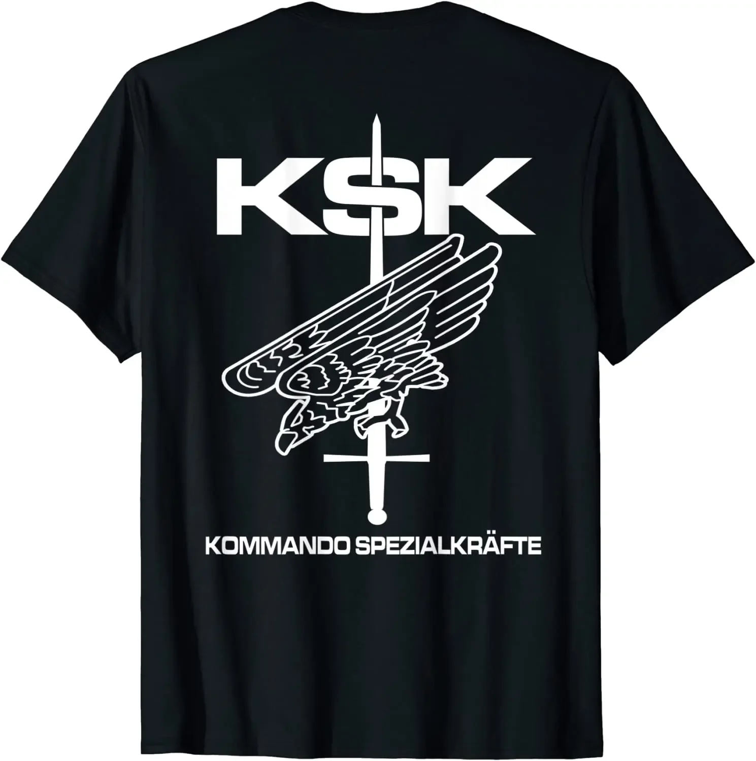 Deutschland Special Forces KSK Männer T-shirt Kurzarm Casual 100% Baumwolle Oansatz T Shirt