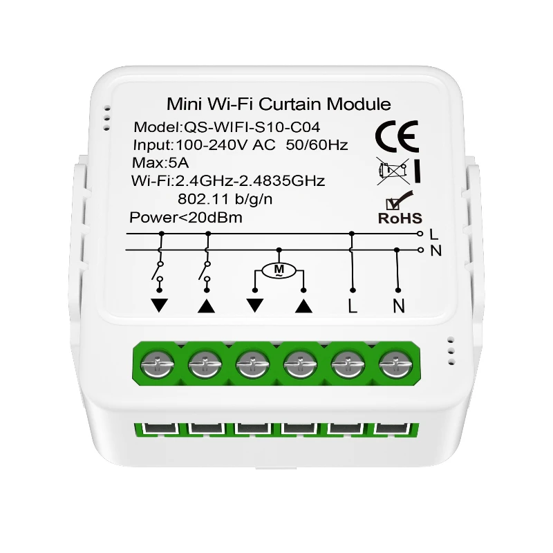 Tuya WiFi/Zigbee Curtain Automation Module Blinds Switch Connected Roller Shutter Electric Motor Work with Alexa Google Home