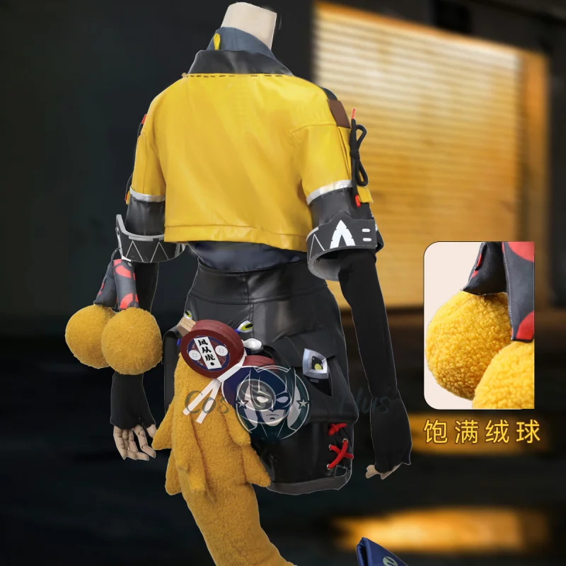 لعبة جديدة Zenless Zone Zero Ju Fufu أزياء تنكرية بدلة موحدة حلوة مع ذيل ملابس نسائية لحفلات الهالوين أنيمي