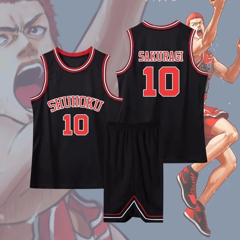 Anime Sakuragi Hanamichi Cosplay Slam Dunk Jersey Shohoku scuola squadra di basket abbigliamento sportivo bambini adulti Kaede Rukawa Cosplay