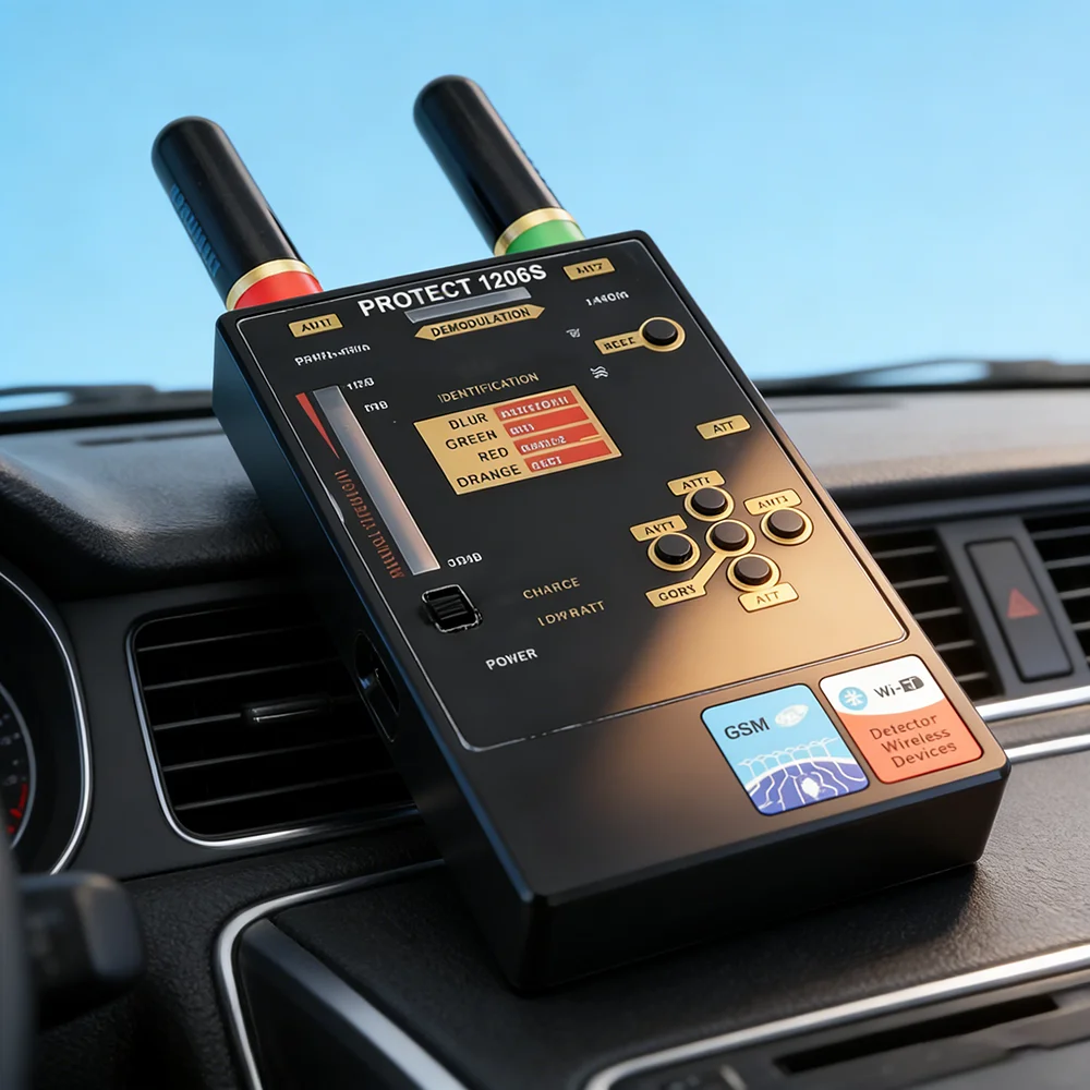 

2025 Best Professional Mini Bug GSM GPS Tracker Anti-Spy RF Detector Innovative Infrared Camara Laser GSM WiFi Spy Signal Detect