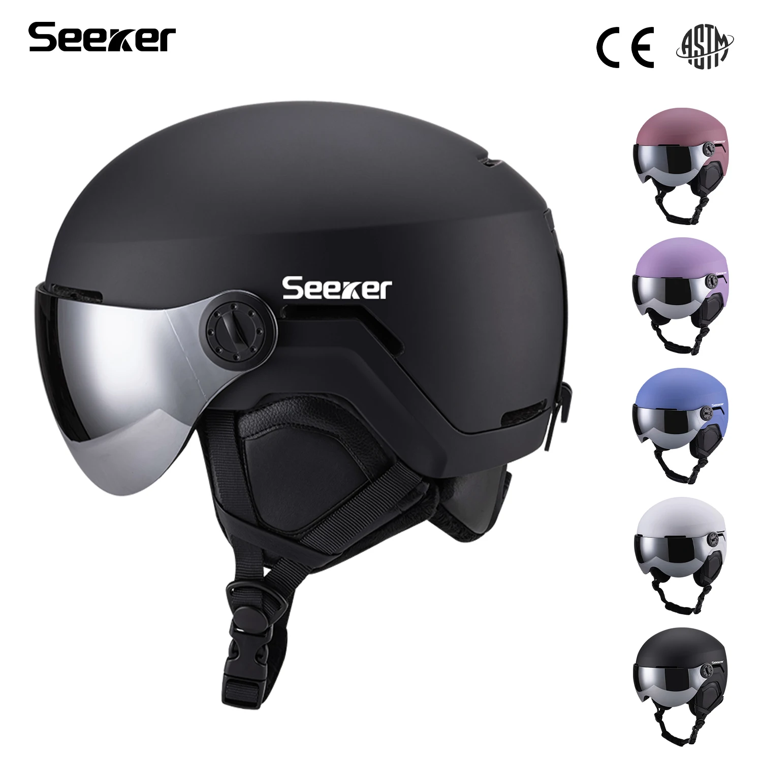 zoekers volwassen skihelm met bril enkel en dubbel board winddicht warm anti-botsing ski-beschermingsuitrusting veiligheidshelm