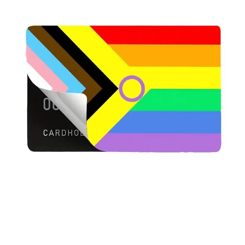 Rainbow Friendship Series Bank Credit Card Stickers Waterproof Decorative Film Skin Subway Transportation Card Waterproof Cover