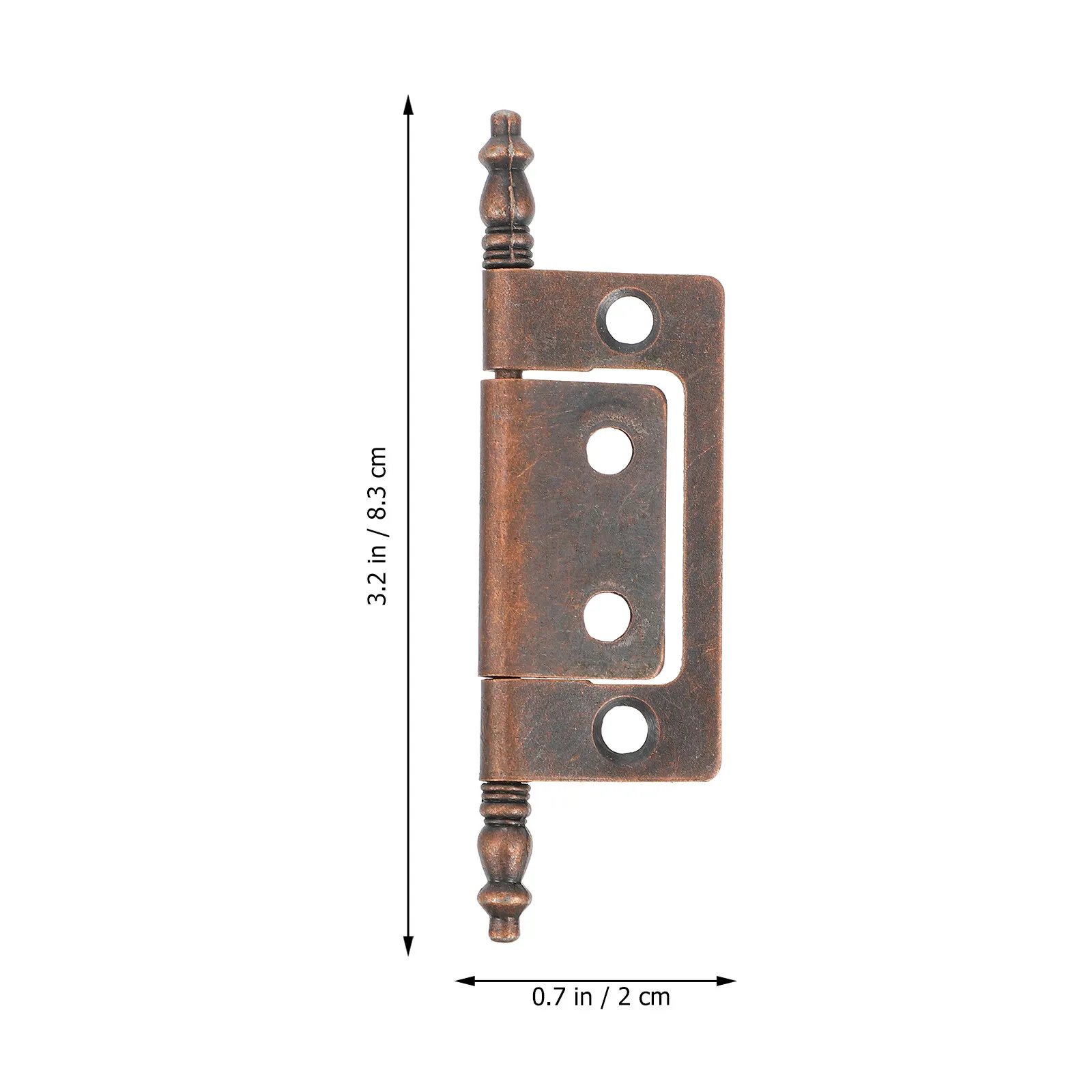 1Set Sturdy Iron Furniture Door Hinge Vintage Design Easy Install Disassemble for Cabinet Wardrobe Doors Heavy Duty Indoor