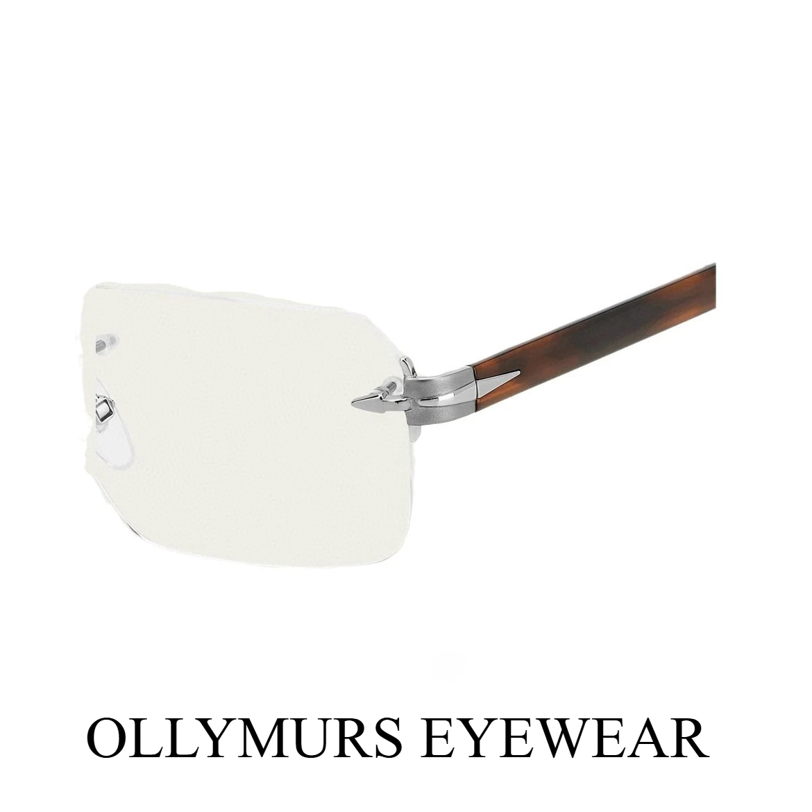 DB7116 新しいビジネス通勤メンズ光学ミラー電気メッキ金属プレートフレームレスデザインマッチング度