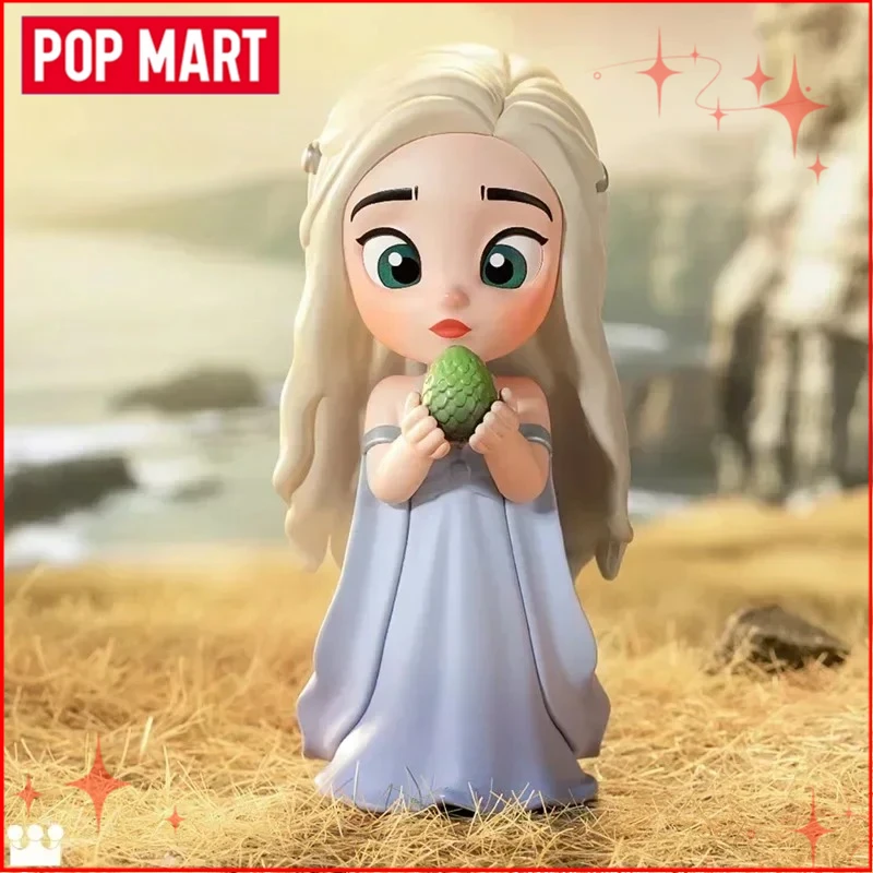 حقيقية بوب مارت لعبة من عروش سلسلة صندوق أعمى أنيمي الشكل الحلي مجموعات هدايا عيد الميلاد