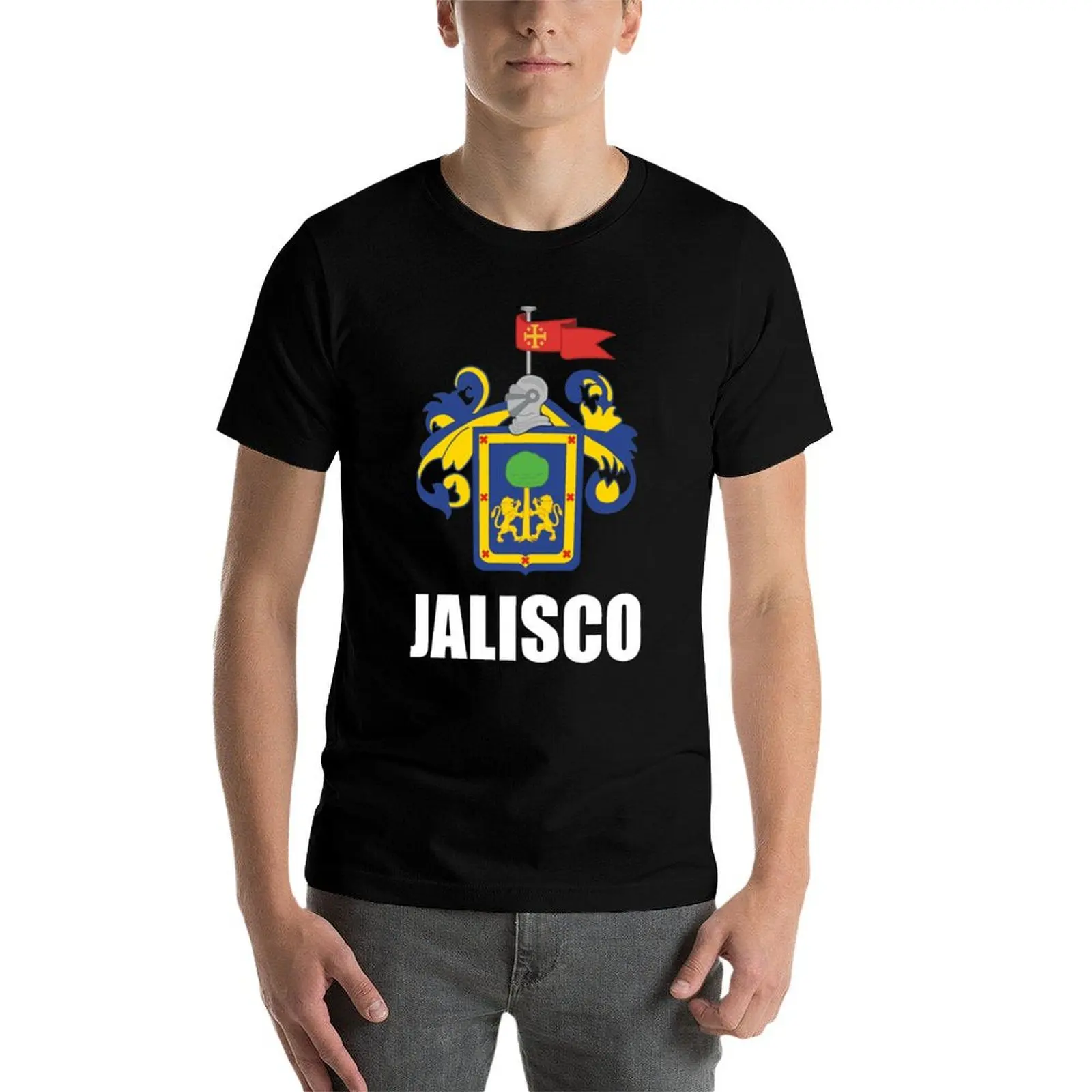

Jalisco Mexico Mexican State Emblem Crest T-Shirt man t shirt summer man t shirts cotton cotton t shirt man T-Shirt