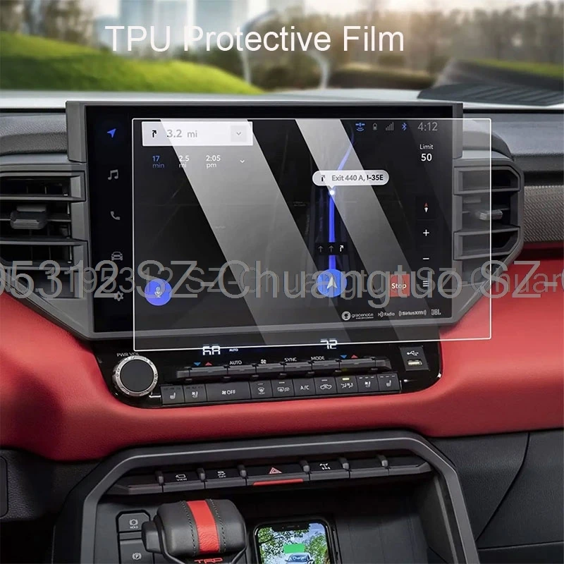 

TPU Protective Film For Toyota Tundra XK70 2022 2023 14 Inch Car Navigation Screen Protector car interior Accessories