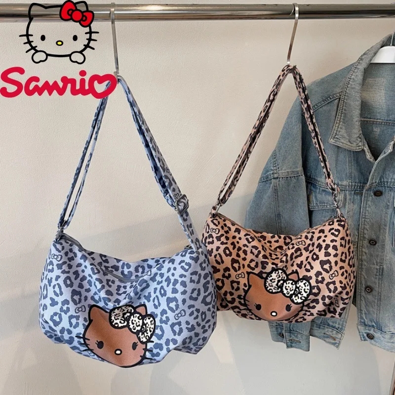 

Hellokitty, новинка 2025, женская сумка, модная женская сумка через плечо высокого качества, милая сумка через плечо с героями мультфильмов для девочек, большая вместительная сумка через плечо