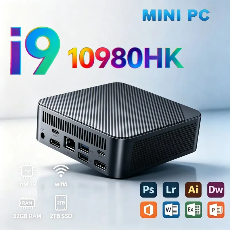 Core I9-10980HK Notebook 16GB RAM 1TB/2TB SSD 4K HD WiFi6 BT5.2 Business Gaming Portable Laptop Computer