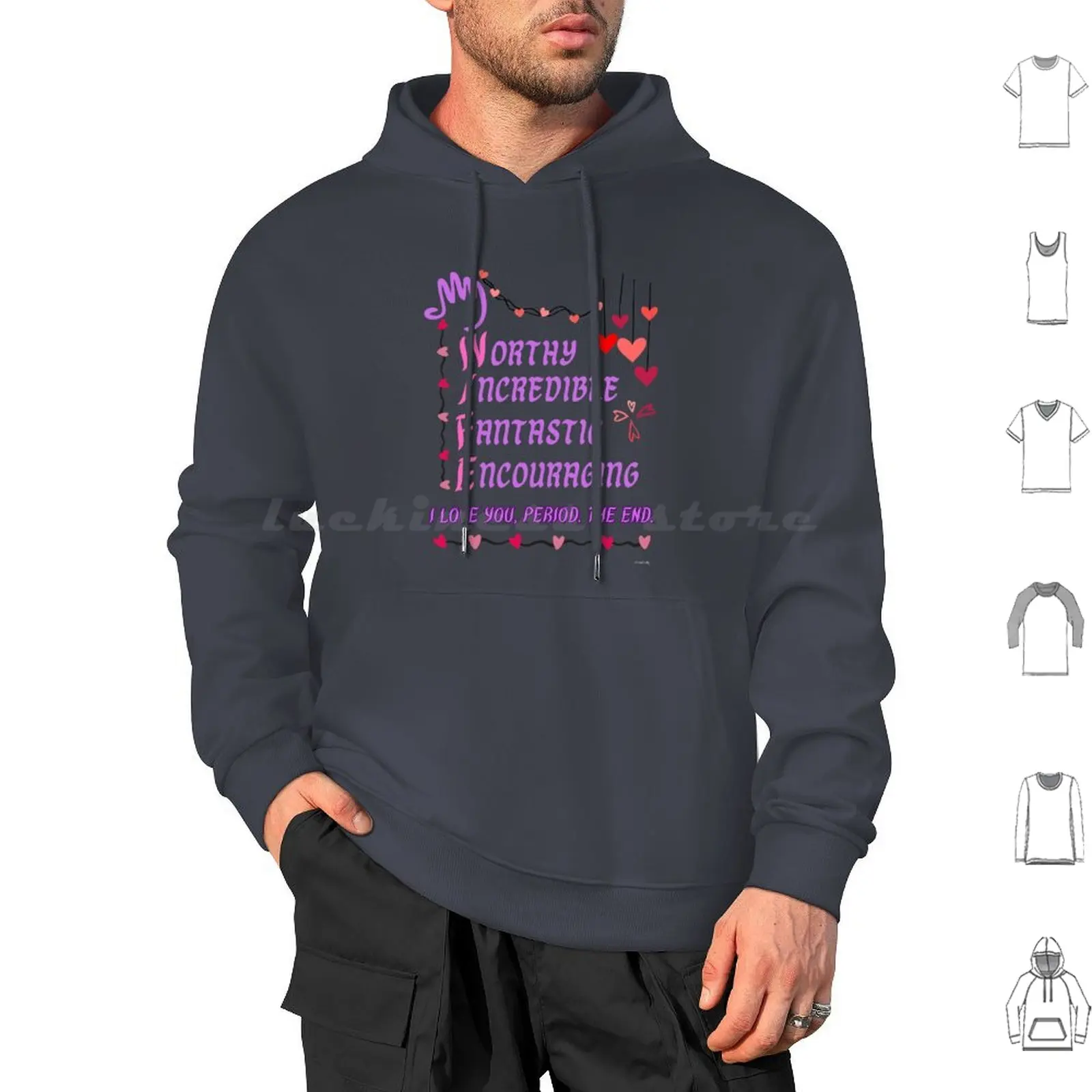 My Wife I Love You , Period. The End. Hoodies Long Sleeve Wife Ideas Anniversary Cute Inspiring Motivational Love Fun