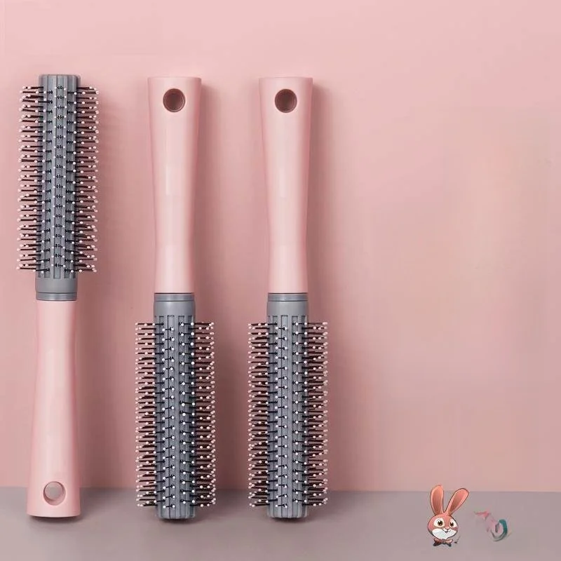 

Men's Special Curling Comb Fluffy Sle Hairdring Household Use round Bru for Blow Dry Hair oming Portable Mirror