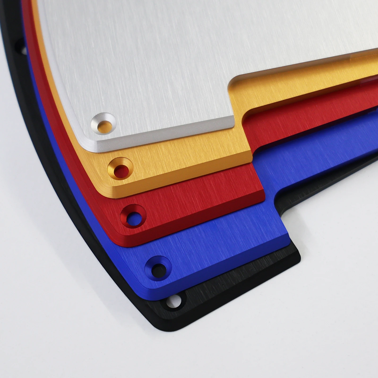 Phrilam CNC-Machined Aluminum Tele Pickguard, 2.4mm Thick, 1-Ply, 8-Hole, Arc Edge, Compatible with Ultra Tele & Standard Tl
