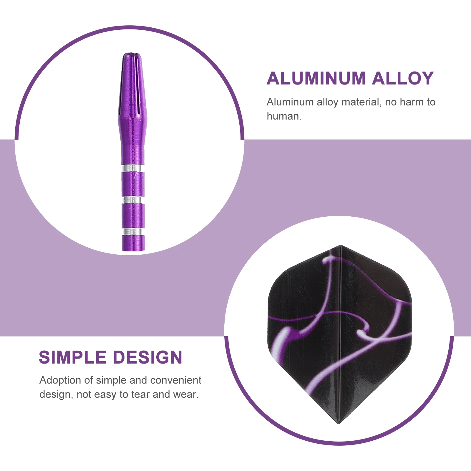 Arbre de fléchettes professionnel en alliage d'aluminium, 18 ensembles, fournitures de jouets, Kit d'accessoires de tige de jeu pour les amoureux, forme Unique à la mode