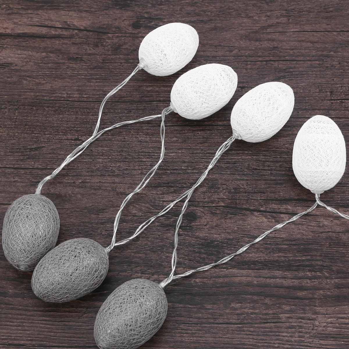 

3 .2M Easter Egg String Lights LED Eggs Strings Lamp Cotton Thread Deck Decorations
