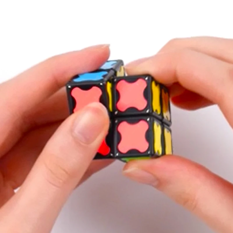 Cubo magnético 2x2, juguetes Fidget Spinner Infinity Cube, bloques transformables, juguetes de vapor, regalos creativos de cumpleaños para niños/adolescentes/adultos