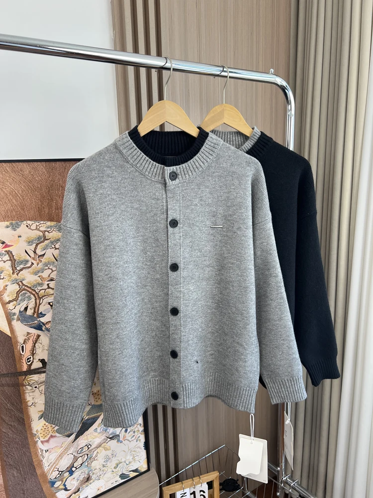 

Laid-ba Sle Soft Knitted Long Sve Casual Cardigan Sweater for Men Autumn Winter Faion Comfortable Breathable Urban O...