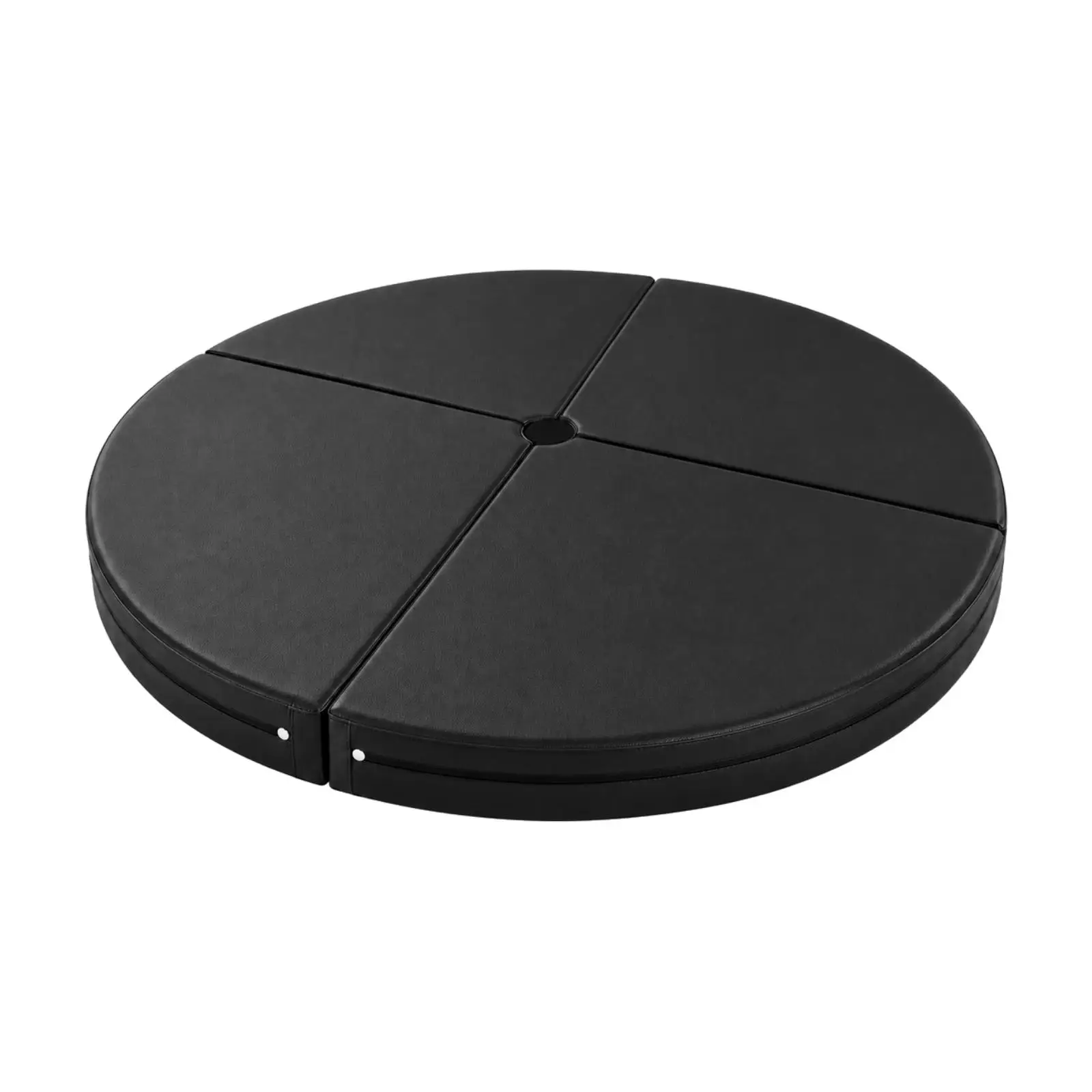 Aerial Yoga Cushion Round Exercise Mat with Center Hole Foldable 5cm Thick Non Slip Cushion Pad for Pole Dance Acrobatic Studio