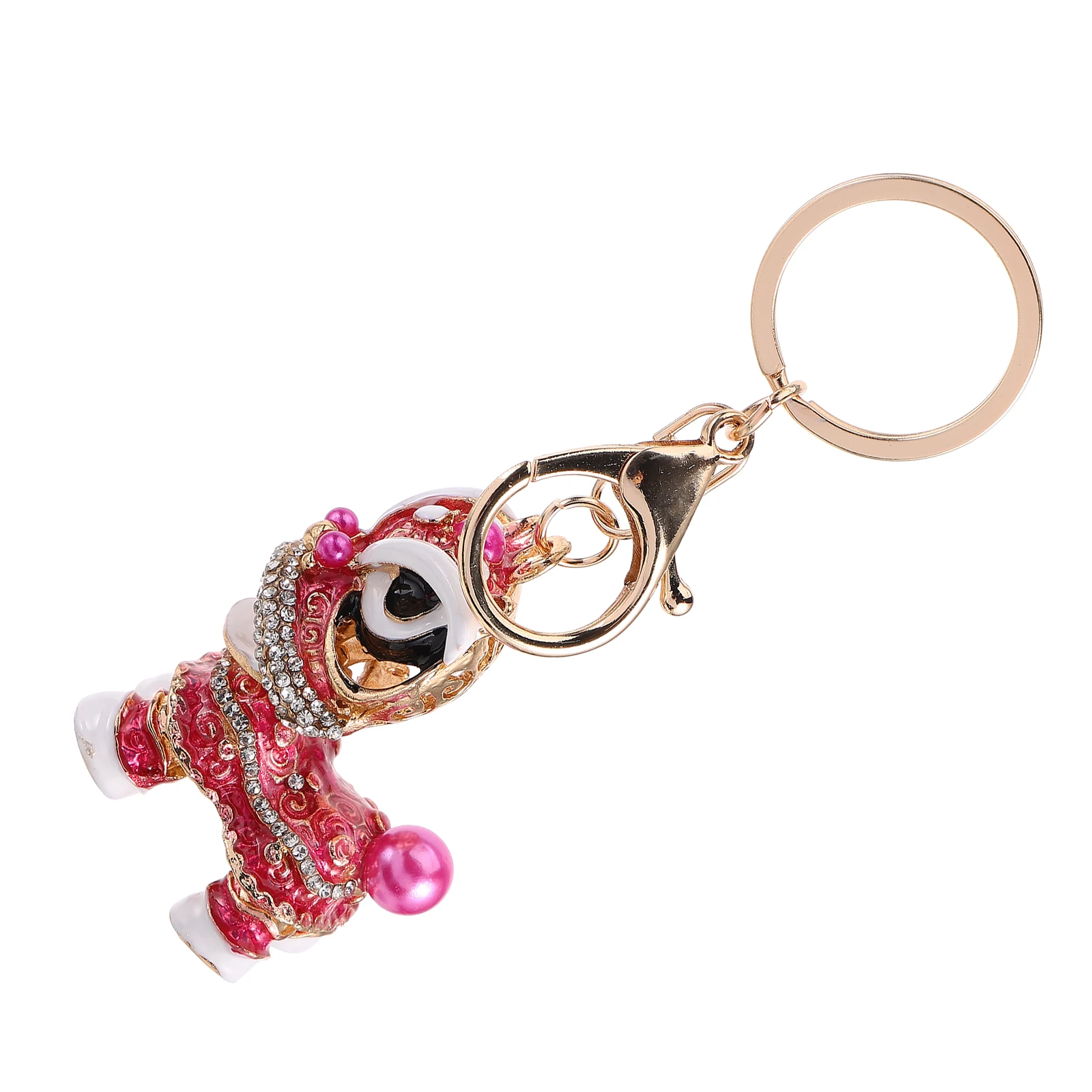 

Lion Keychain Chinese Style Car Pendant Dance Creative Cute Charm Cartoon Animal Decoration Keys Bags Backpacks Phones