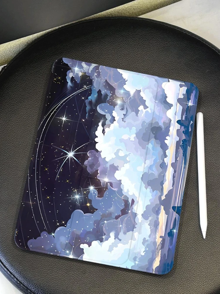 Etui Smart Cover do iPada 6. generacji Etui Ipad 2017 10,5 cala Ipad Mini6 8.3 Pro 11 2. 3. 4. Pokrowiec na tablet Anime Landscape — zdjęcie produktu 7