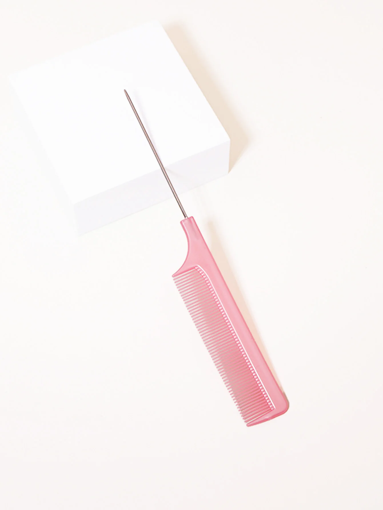 Conjunto de pente de estilo com escova de cabelo de nylon, pente de cauda de mouse com agulha de aço, escova de controle de borda, adequado para todos usar